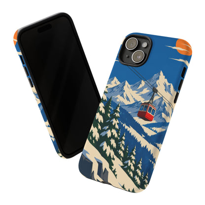 Swiss Skiing — Lift to the Sky iPhone Tough Case
