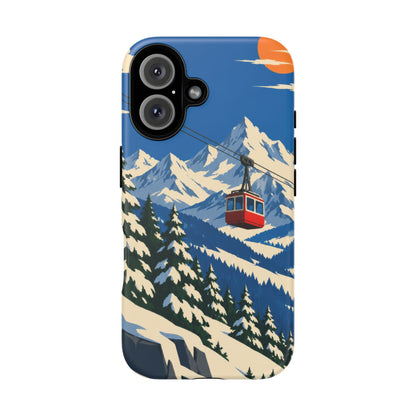 Swiss Skiing — Lift to the Sky iPhone Tough Case