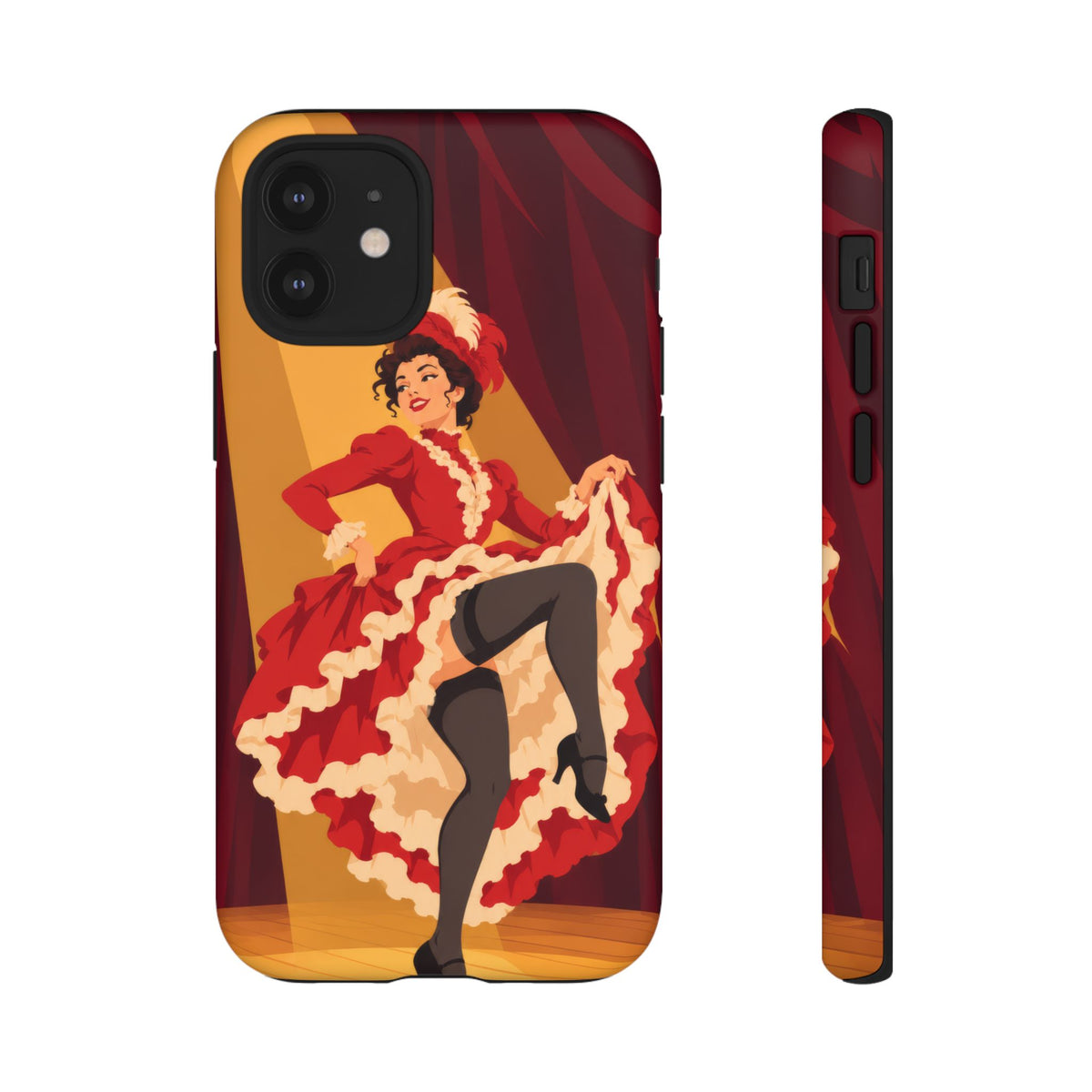 Moulin Rouge Dancer — Crimson Cabaret iPhone Tough Case | cabaret dancer
