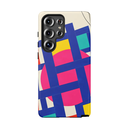 Chromatic Mischief Samsung Galaxy Tough Case | Geometric Color Block Art