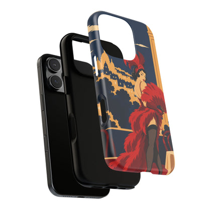 Moulin Rouge Dancer — Velvet Encore iPhone Tough Case | cabaret dancer
