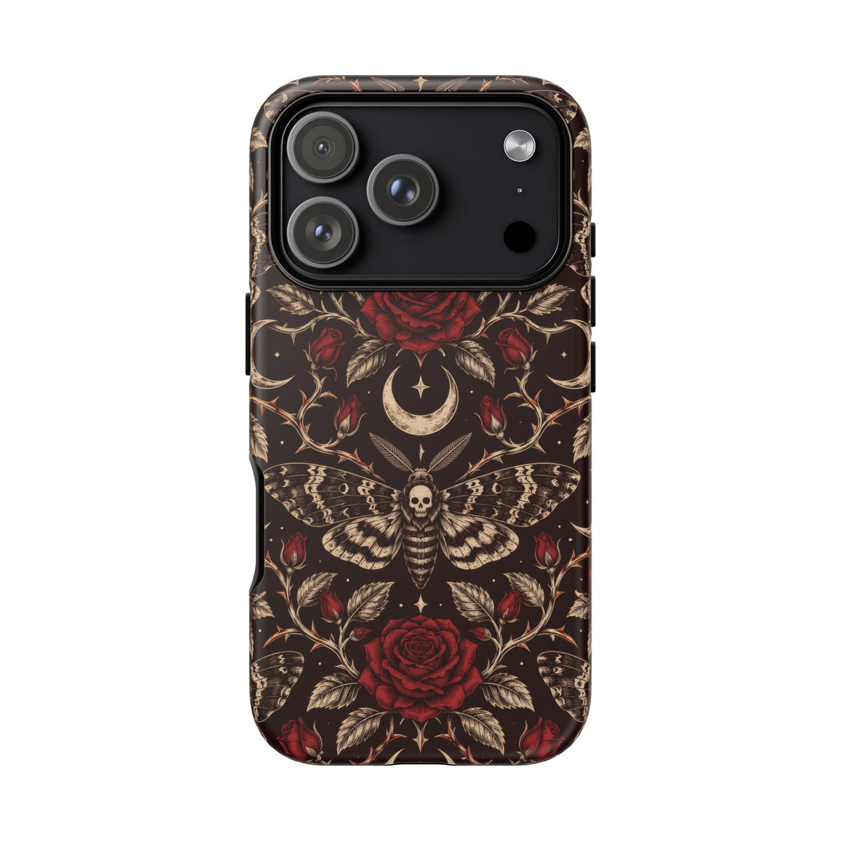Velvet Moth Masquerade iPhone Tough Case | gothic moth