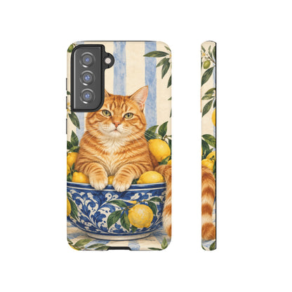 Citrus Inspector Samsung Galaxy Tough Case | ginger cat