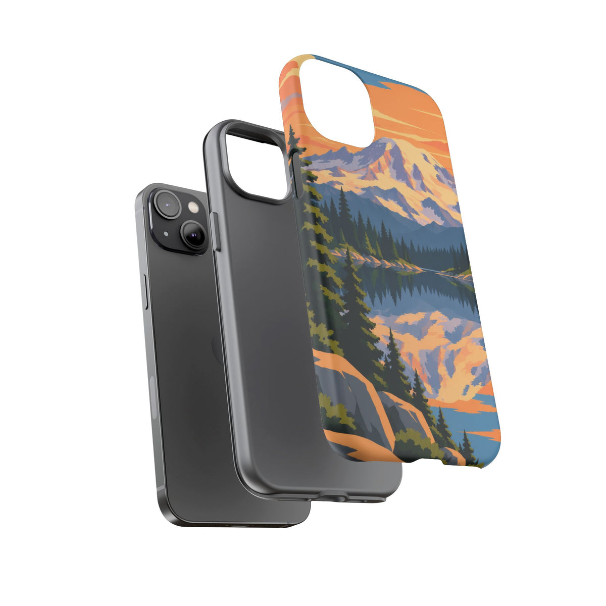 Mount Rainier — Mirror Dawn iPhone Tough Case