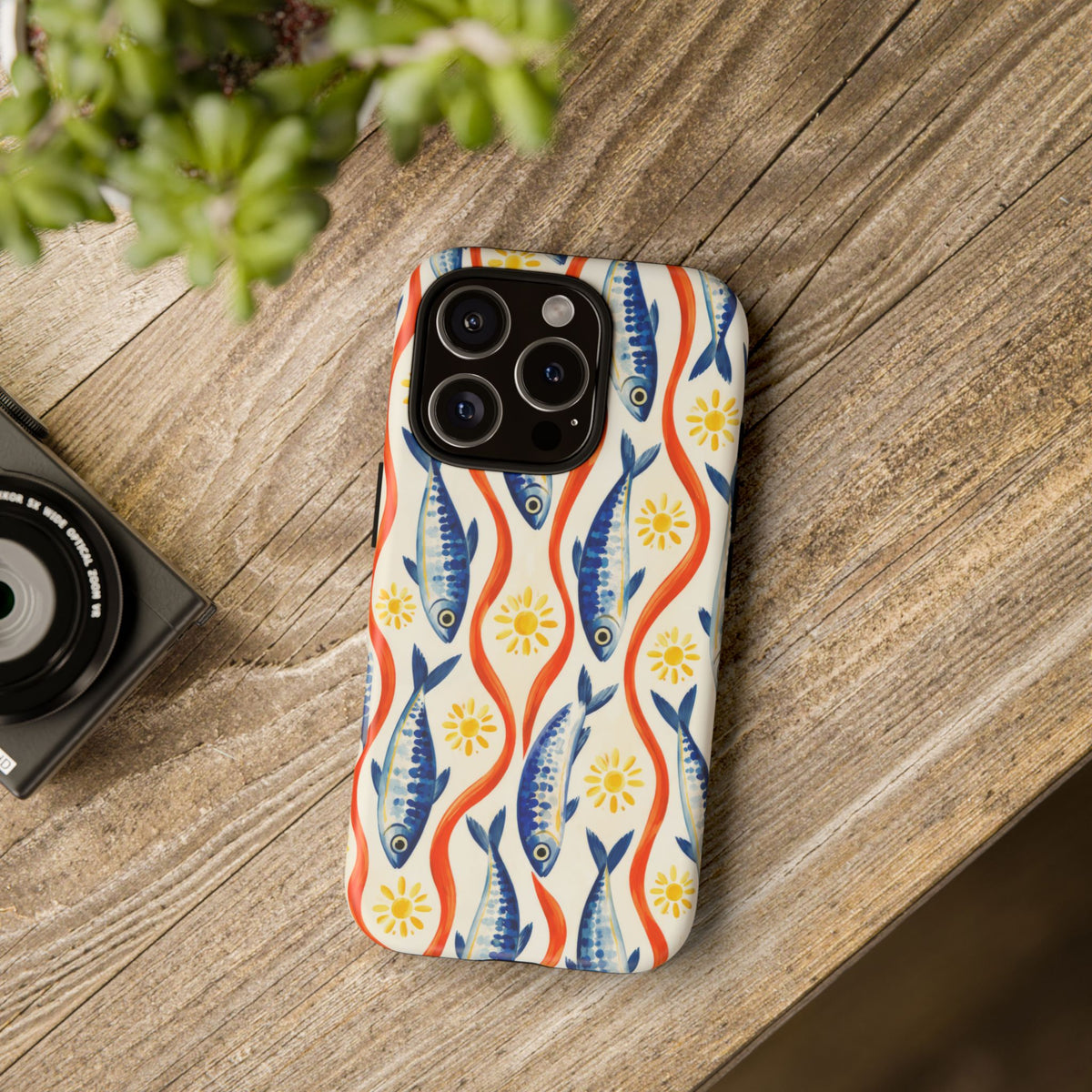 Sardine Social iPhone Tough Case | sardine print