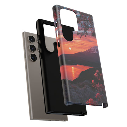 Fuji Moonlit Sakura Samsung Galaxy Tough Phone Case