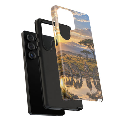 Zebra Water Mirror Samsung Galaxy Tough Case | zebra safari