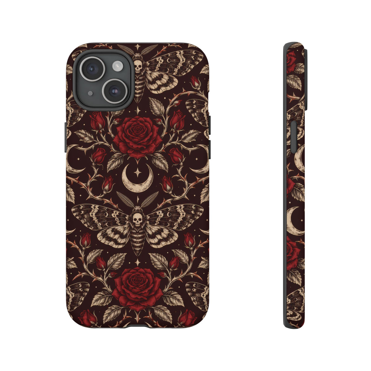 Velvet Moth Masquerade iPhone Tough Case | gothic moth