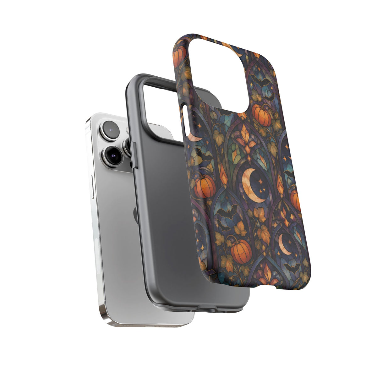 Amber Moon Window iPhone Tough Case | celestial halloween