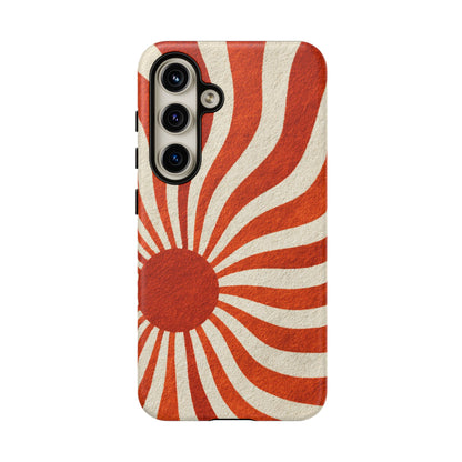 Terracotta Sunburst Samsung Galaxy Tough Phone Case