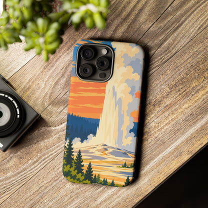 Yellowstone — Geyser Dawn iPhone Tough Case