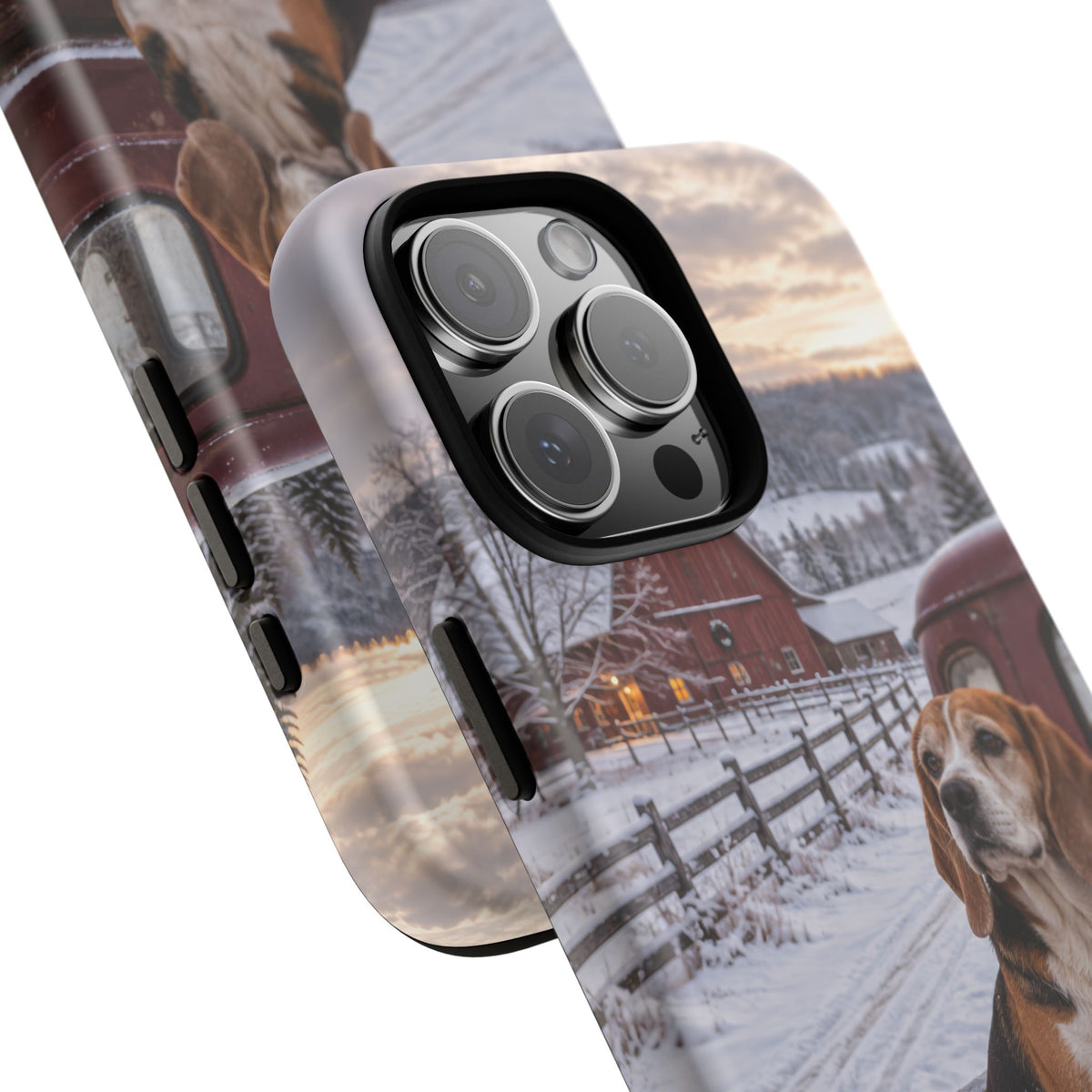 Winter Farm Watch iPhone Tough Case | beagle