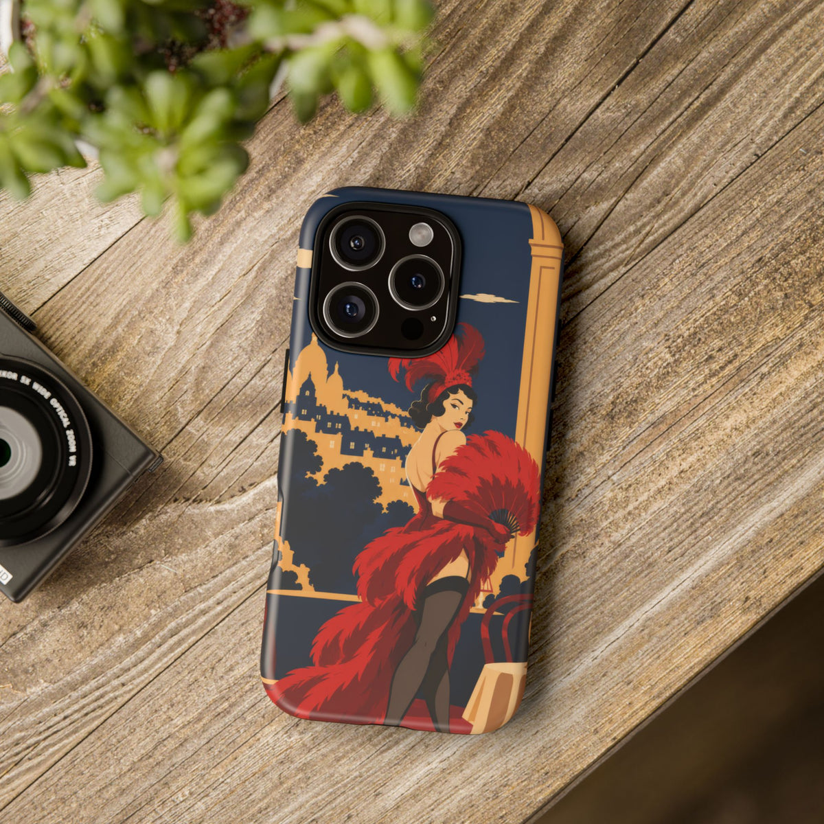 Moulin Rouge Dancer — Velvet Encore iPhone Tough Case | cabaret dancer