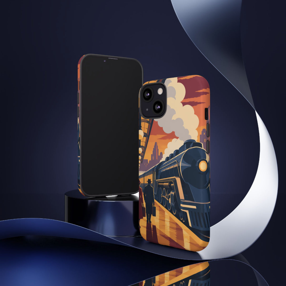 Travel by Train — Night Departure iPhone Tough Case | train travel