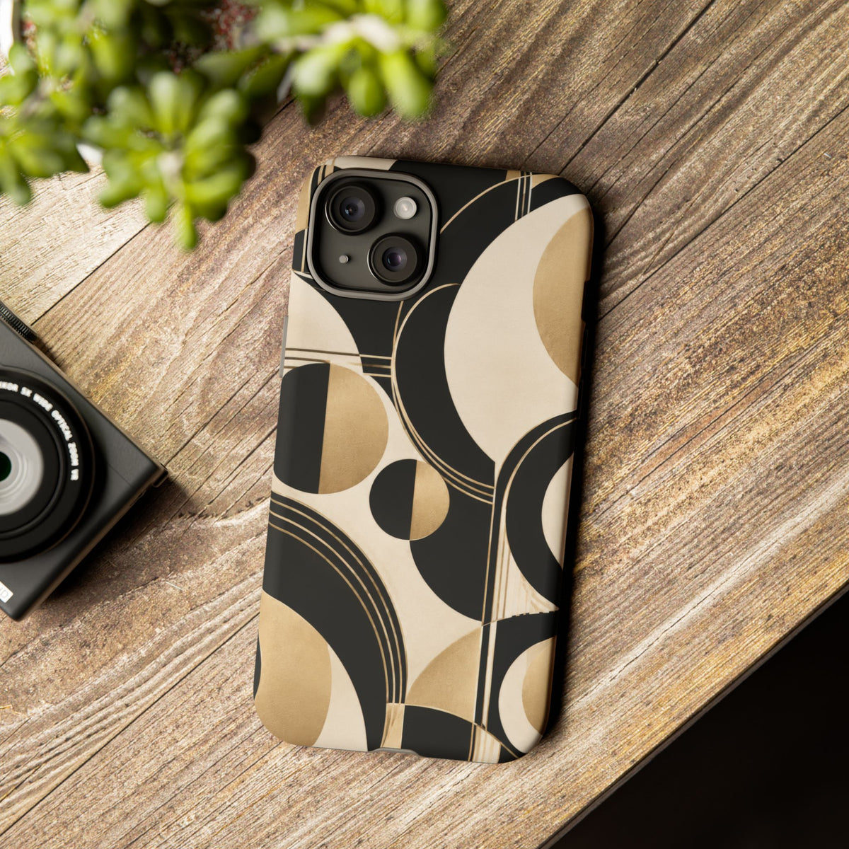 Pearl Orbit iPhone Tough Case | art deco