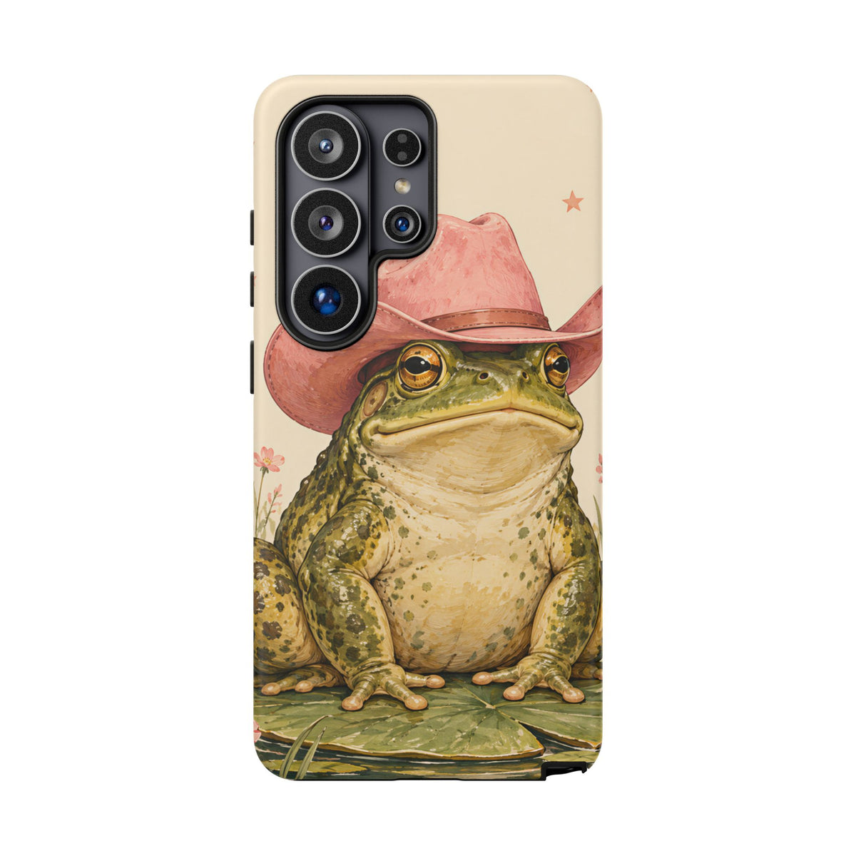 Cowboy Frog Samsung Galaxy Tough Case | Pink Hat Bullfrog
