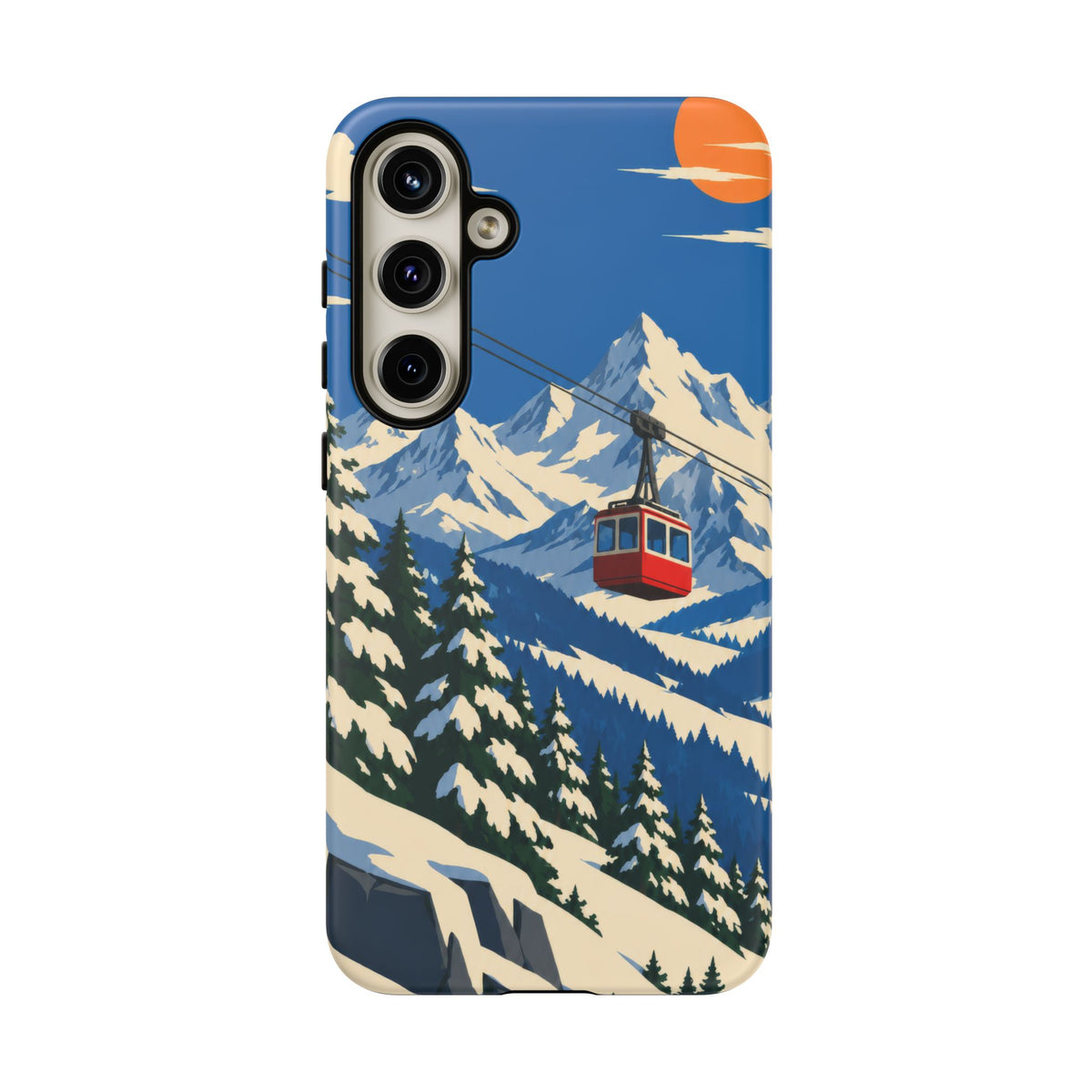 Swiss Skiing — Lift to the Sky Samsung Galaxy Tough Case