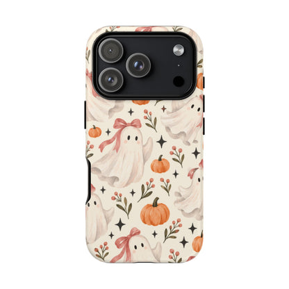 Blush Boo Social iPhone Tough Case | cute ghost