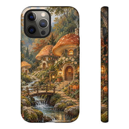 Honeycap Village iPhone Tough Case | Mushroom Village