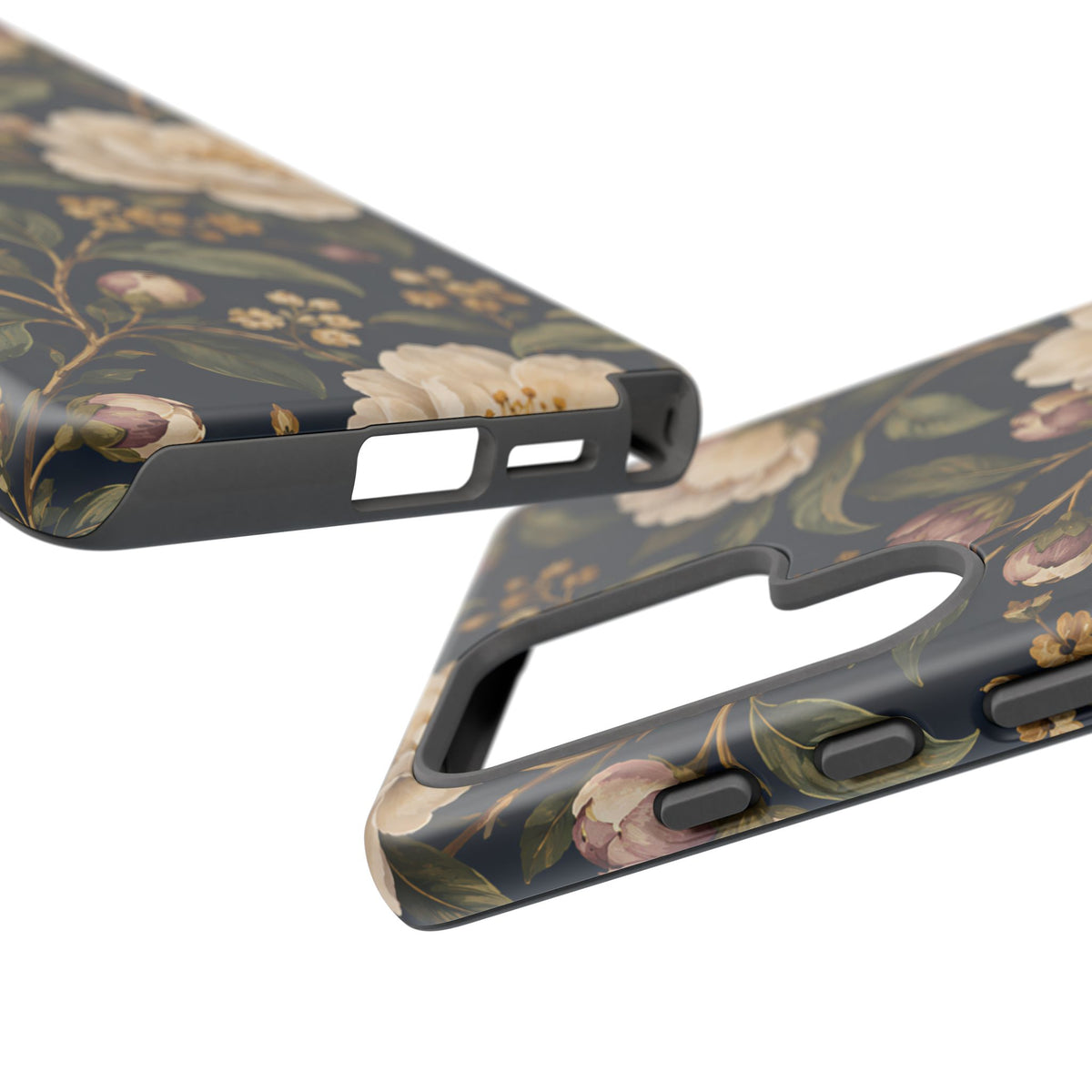 Dark Floral Samsung Galaxy Tough Case | Midnight Camellia