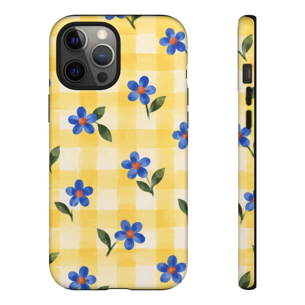Buttercup Picnic iPhone Tough Case | yellow gingham