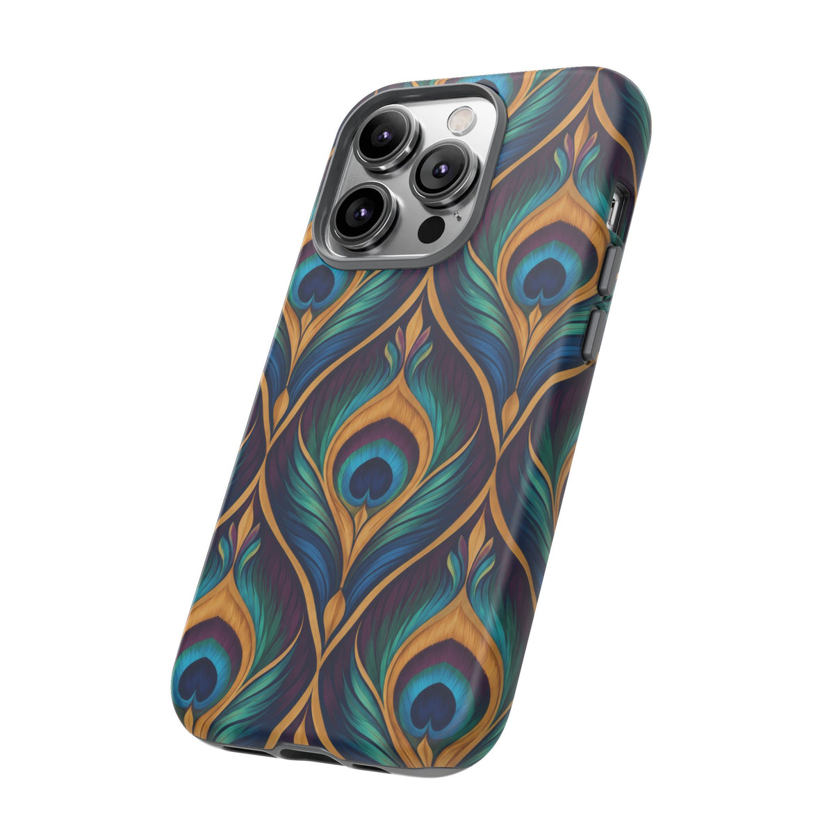 Peacock Nocturne iPhone Tough Case | art deco