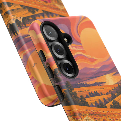 Golden Field Reverie Samsung Galaxy Tough Case | sixties festival