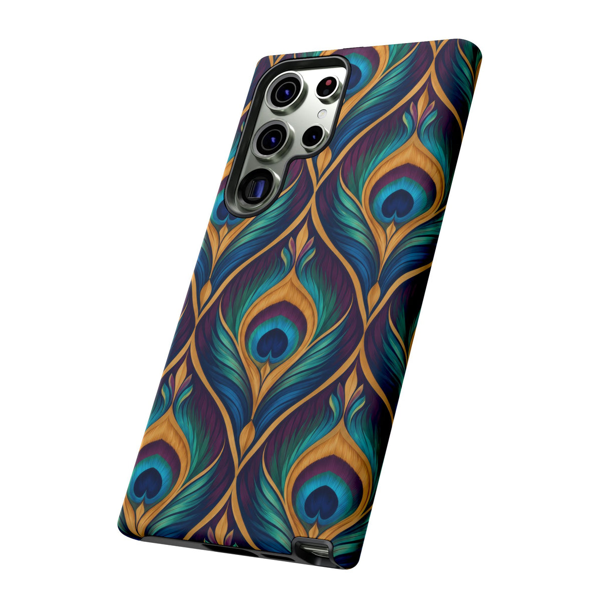 Peacock Nocturne Samsung Galaxy Tough Case | art deco