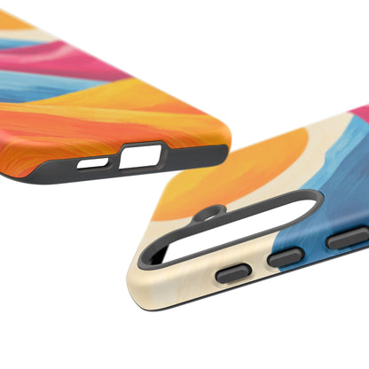 Golden Drift Samsung Galaxy Tough Case | colorful hills
