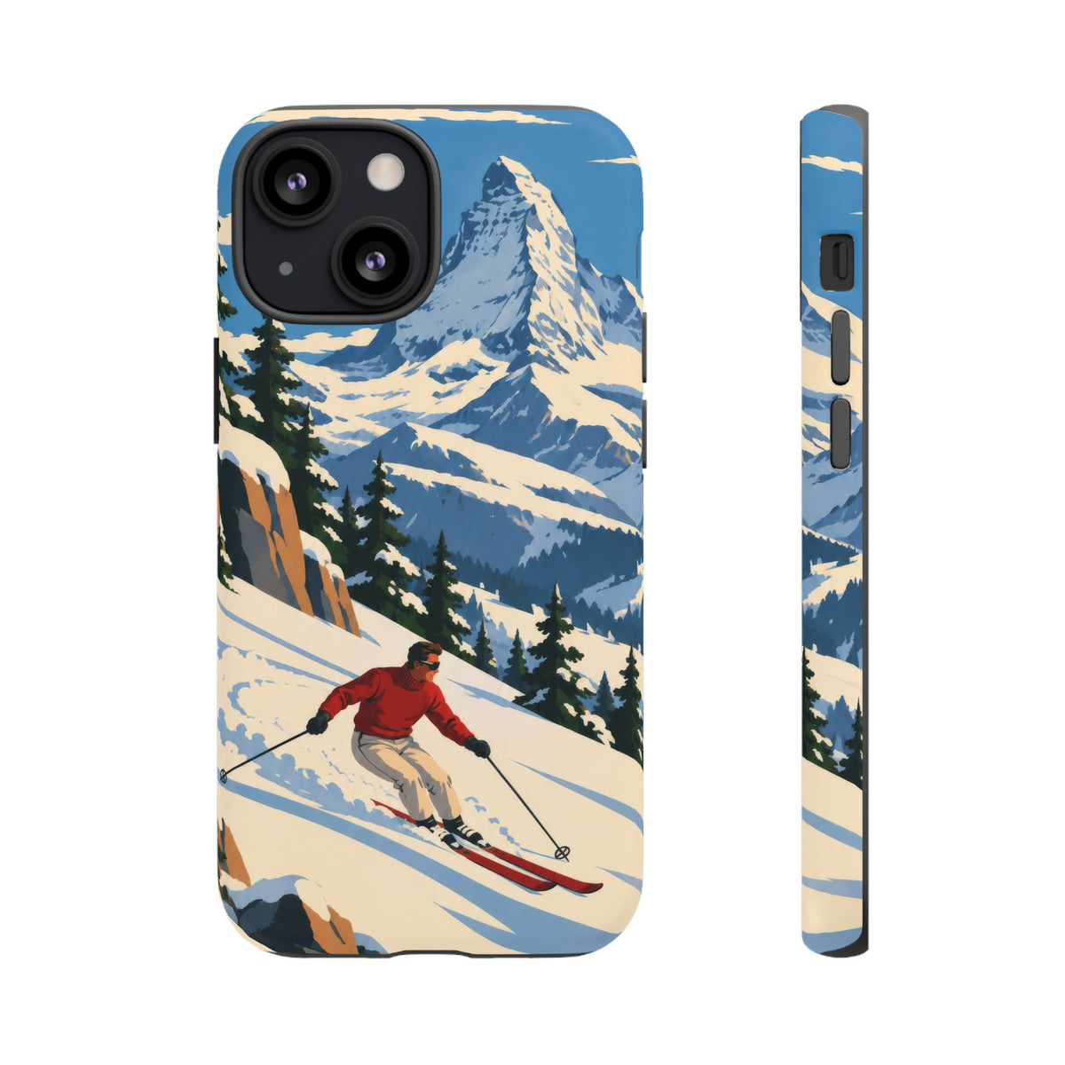 Swiss Skiing — Downhill Arc iPhone Tough Case