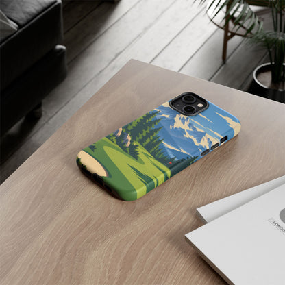 Mountain Golf — Alpine Fairway iPhone Tough Case