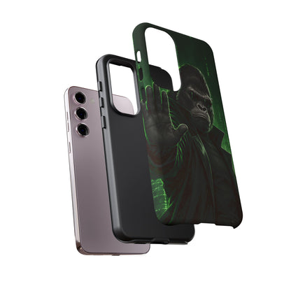 Cyberpunk Gorilla Samsung Galaxy Tough Case | Neon Code Silverback