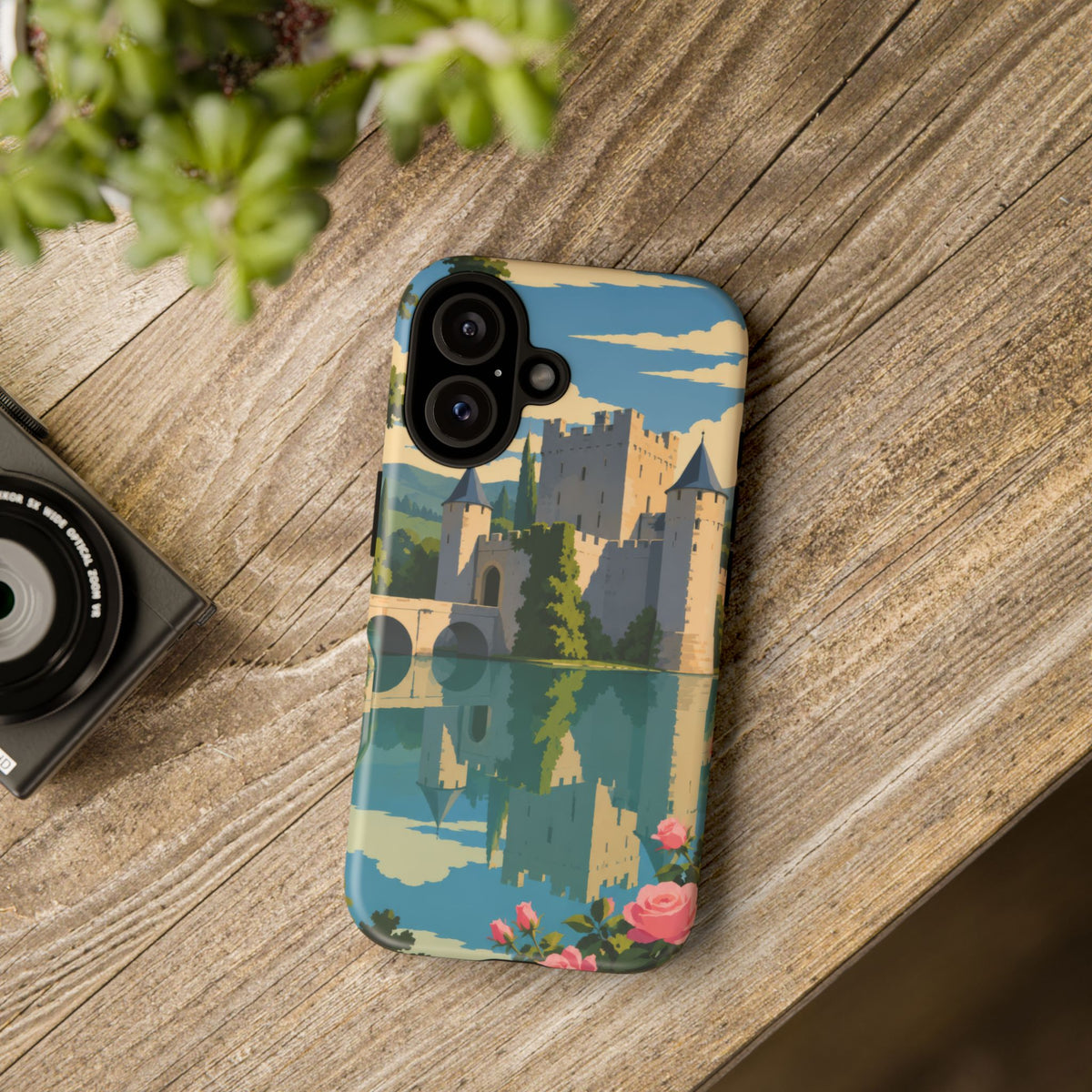 English Castle — Moat and Roses iPhone Tough Case