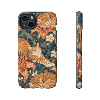 Tiger Lily Tabby iPhone Tough Case | tabby cats