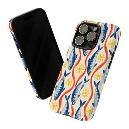 Sardine Social iPhone Tough Case | sardine print