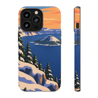 Crater Lake — Winter Caldera iPhone Tough Case