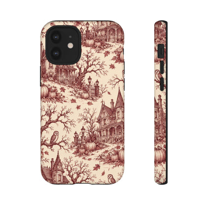 Haunted Estate Toile iPhone Tough Case | halloween toile