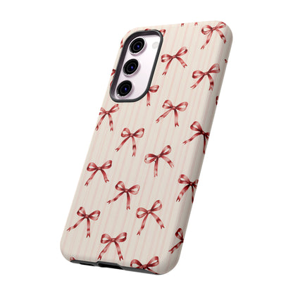 Red Bow Samsung Galaxy Tough Case | Ribbon Waltz