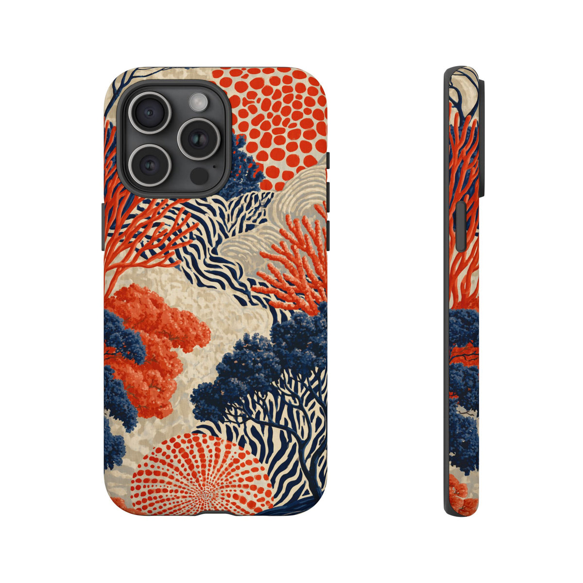 Coral Current iPhone Tough Phone Case