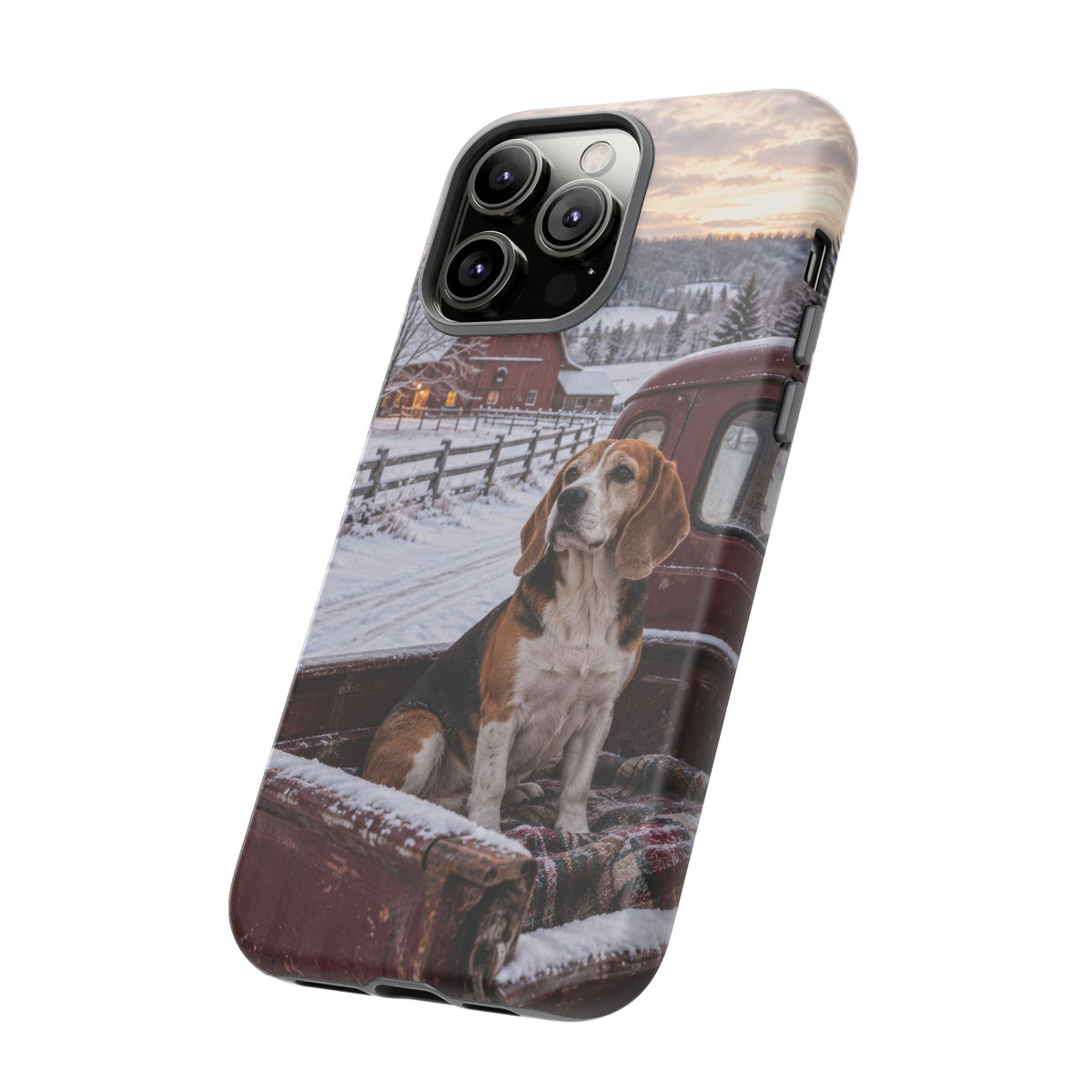 Winter Farm Watch iPhone Tough Case | beagle