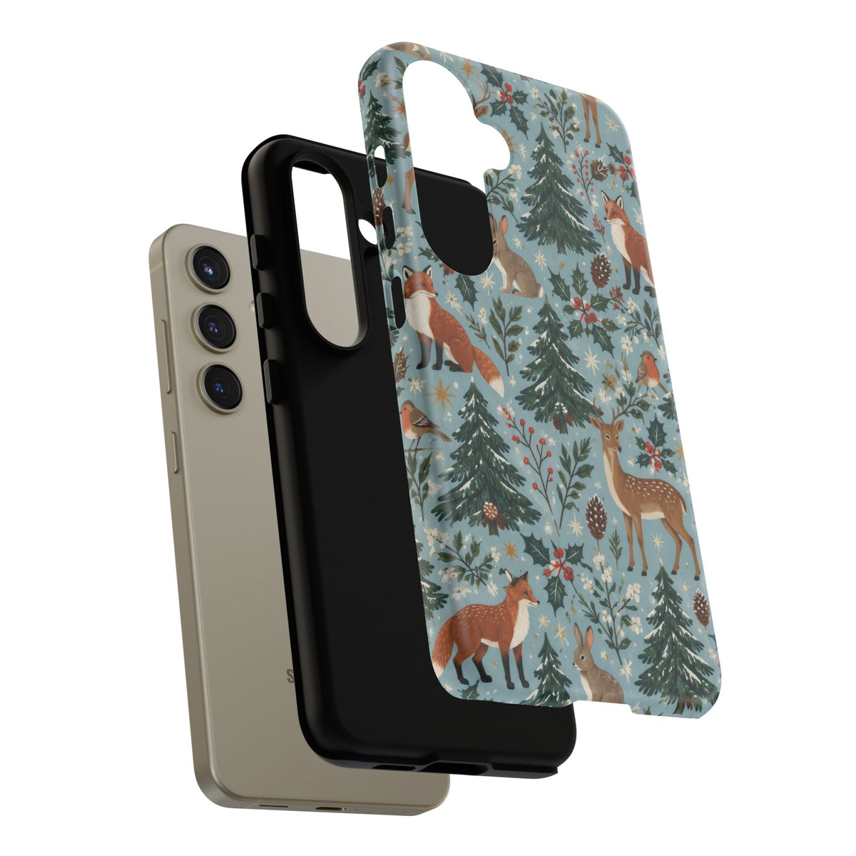 Winter Woodland Gathering Samsung Galaxy Tough Case | woodland christmas