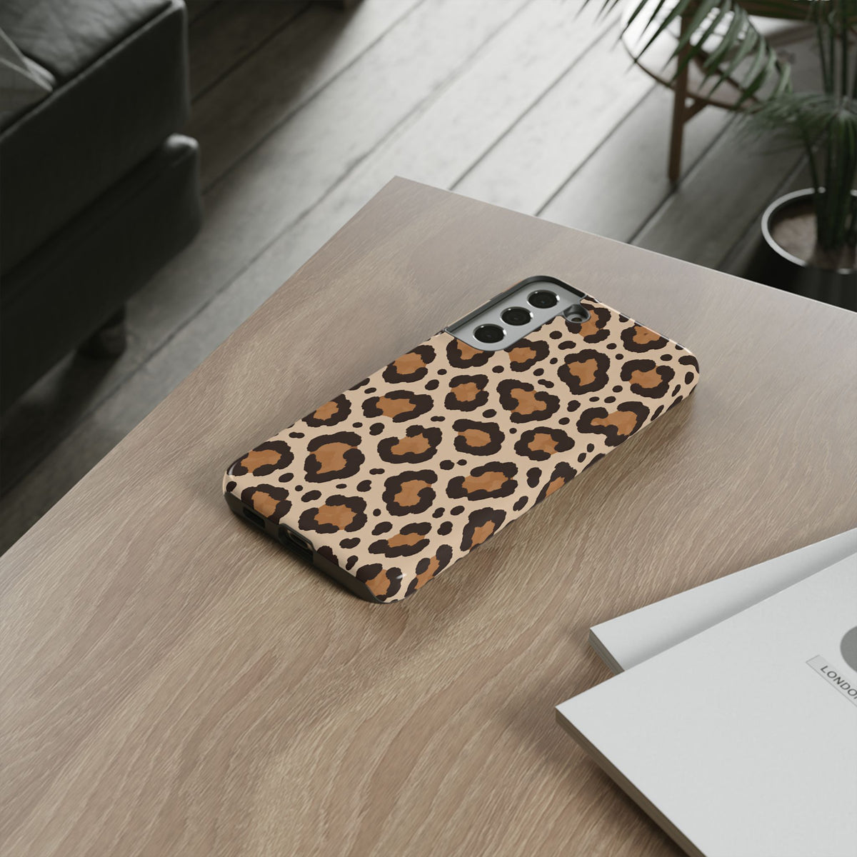 Leopard Print Samsung Galaxy Tough Case | Cocoa Wildcat
