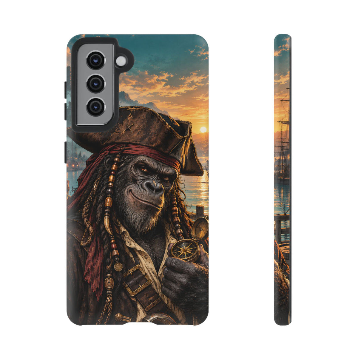 Pirate Gorilla Samsung Galaxy Tough Case | Captain Silverback