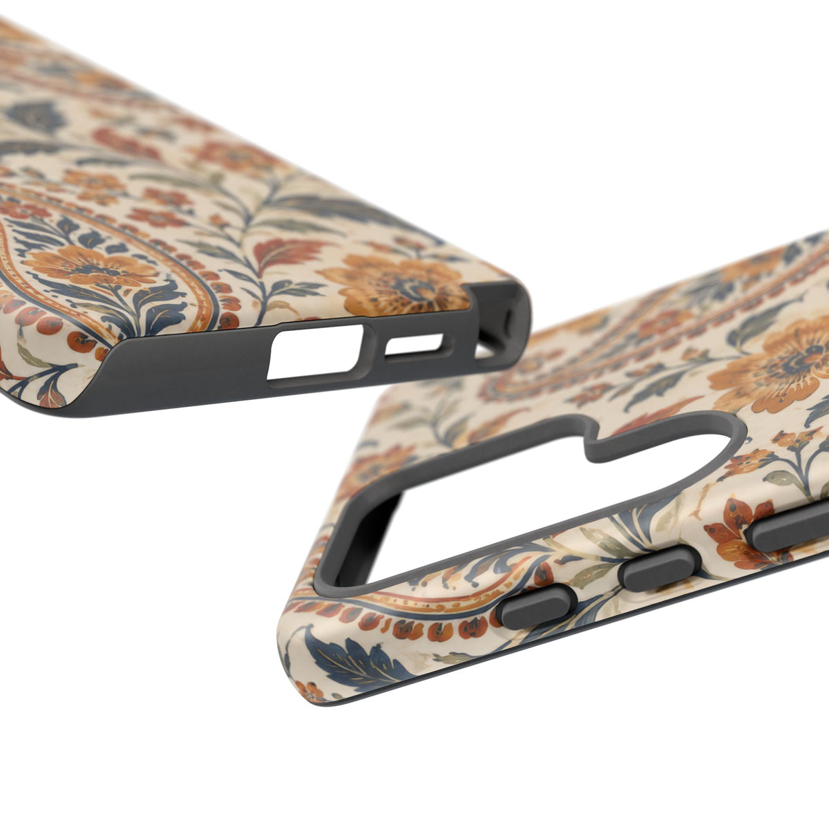 Saffron Heirloom Samsung Galaxy Tough Case | Floral Paisley on Ivory