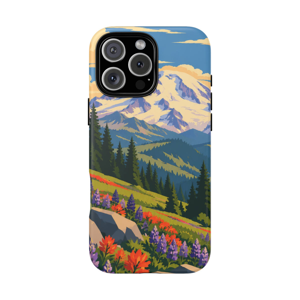 Mount Rainier — Meadow Radiance iPhone Tough Case