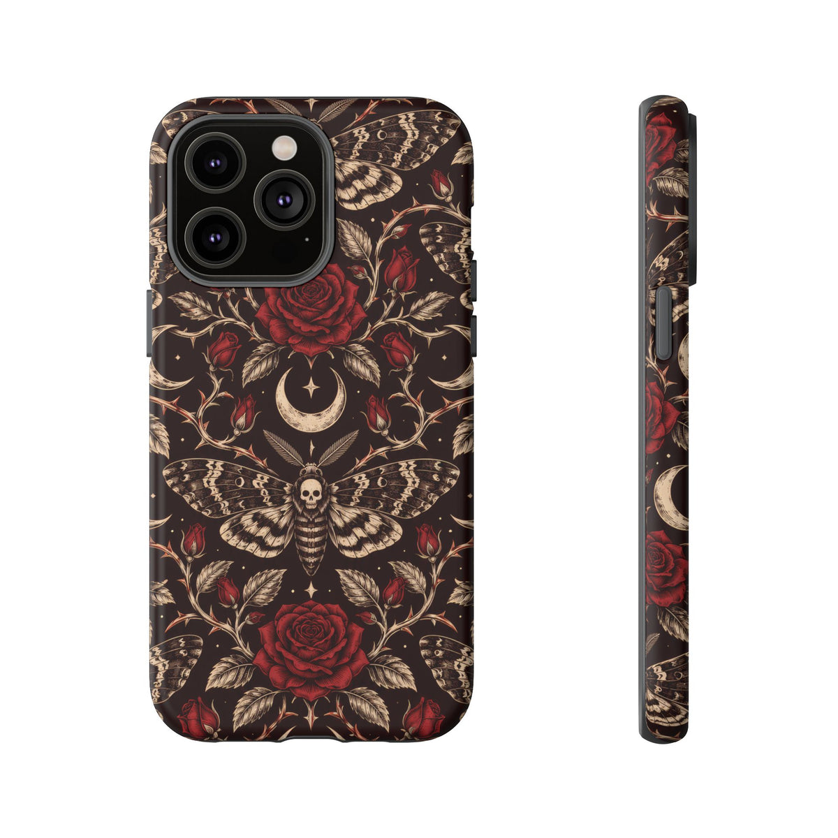 Velvet Moth Masquerade iPhone Tough Case | gothic moth