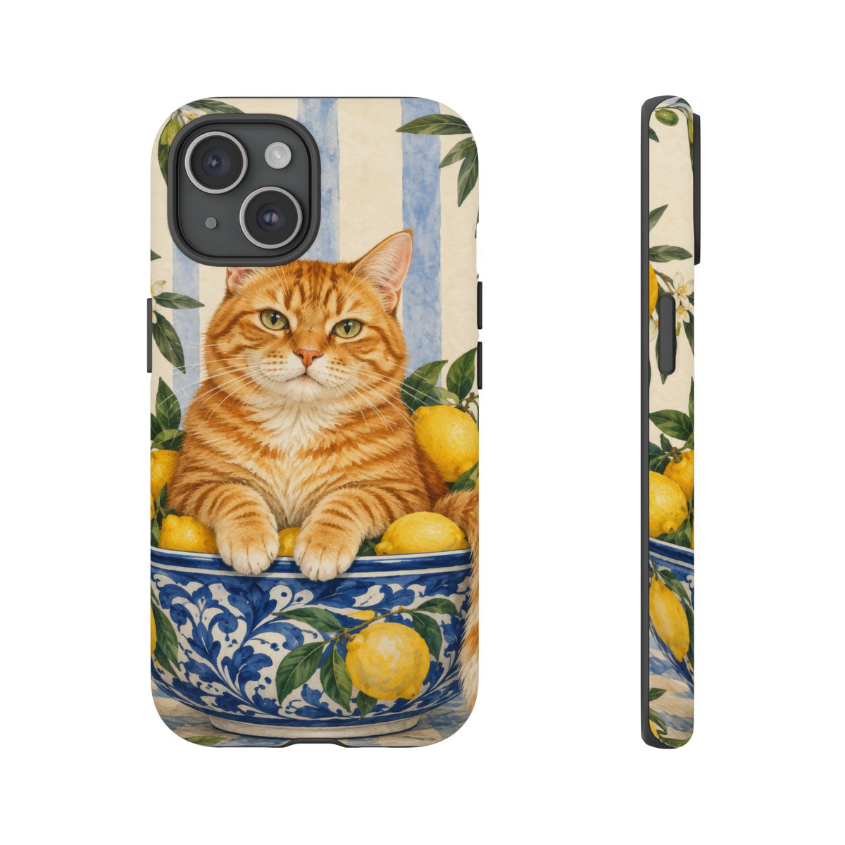 Citrus Inspector iPhone Tough Case | ginger cat