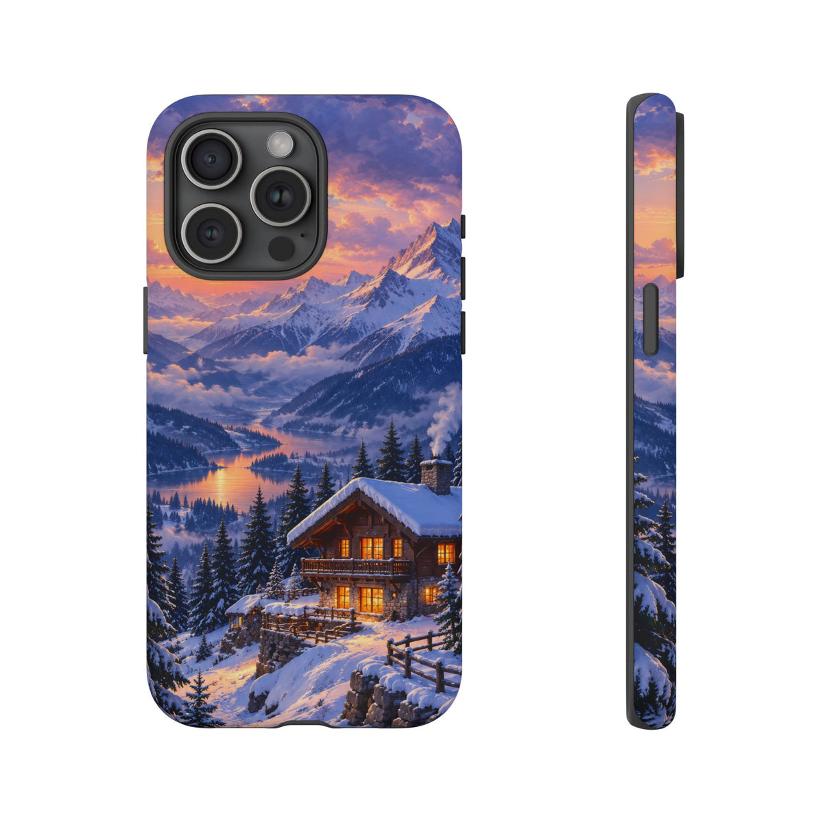 Alpine Hearth iPhone Tough Case | winter cabin