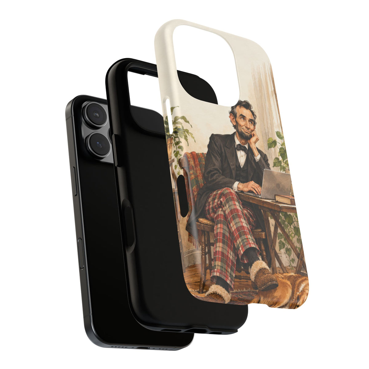 Abe from Home iPhone Tough Case | lincoln work from home