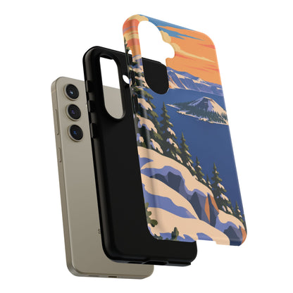 Crater Lake — Winter Caldera Samsung Galaxy Tough Case